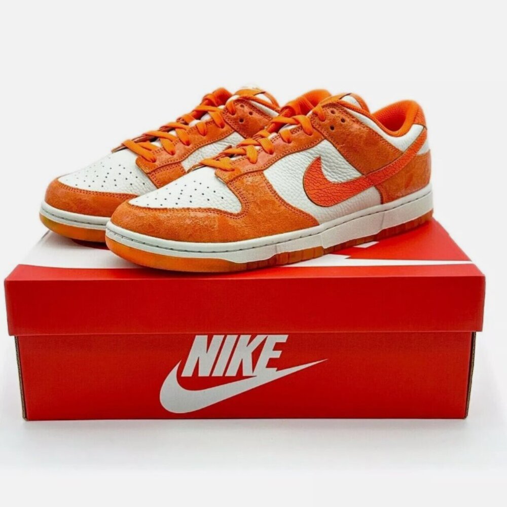Nike Dunk Low Total Orange Light Bone Safety Laser (Women's) "FAST SHIPPING"